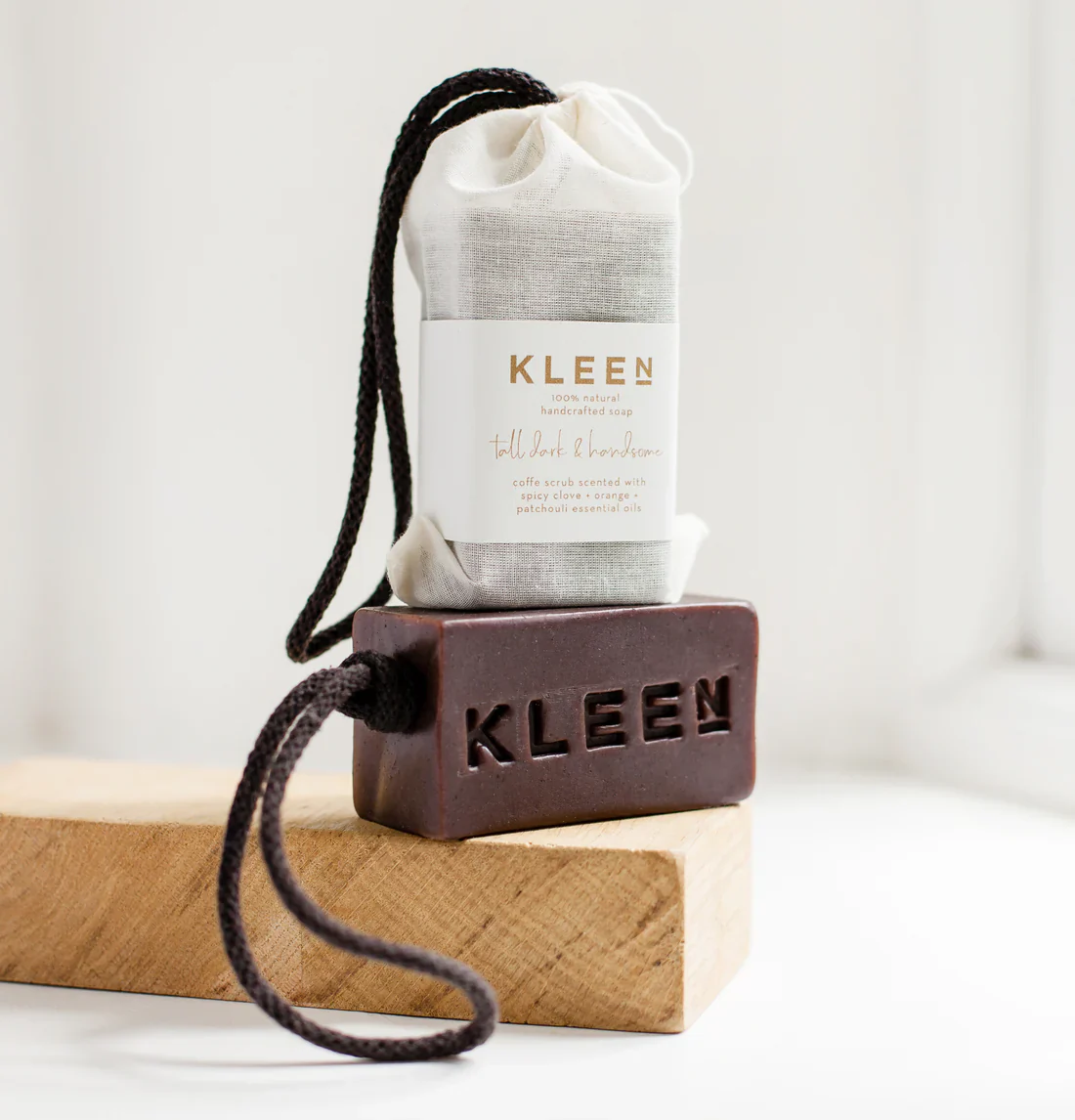 Tall Dark and Handsome, Kleen Soap on a Rope, 160g - Image 3