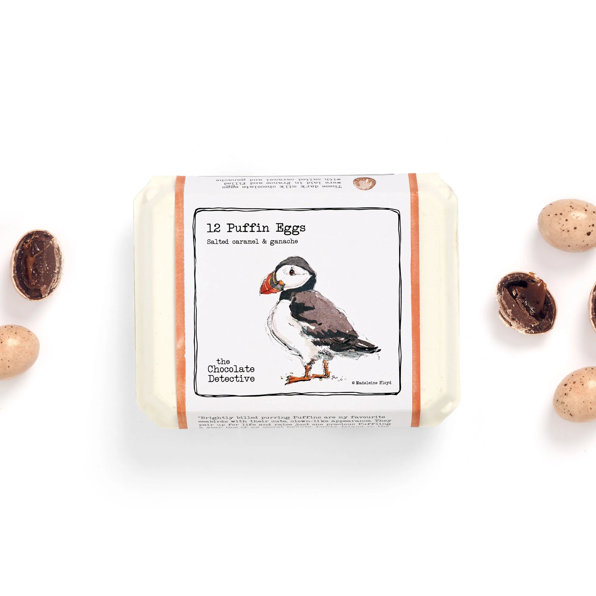 12 Puffin Eggs, The Chocolate Detective 150g
