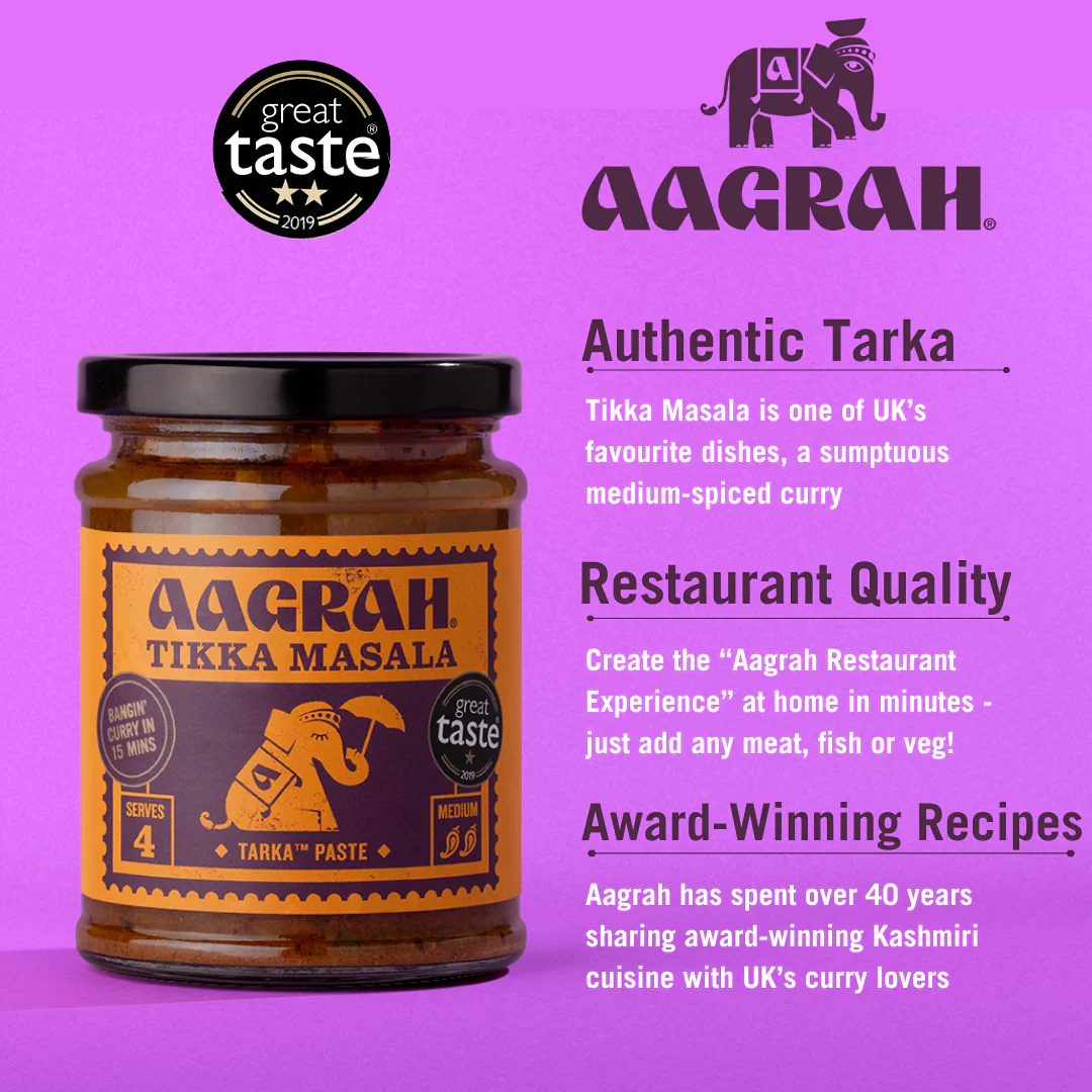 Tikka Masala Tarka Sauce, Aagrah 270g - Image 4
