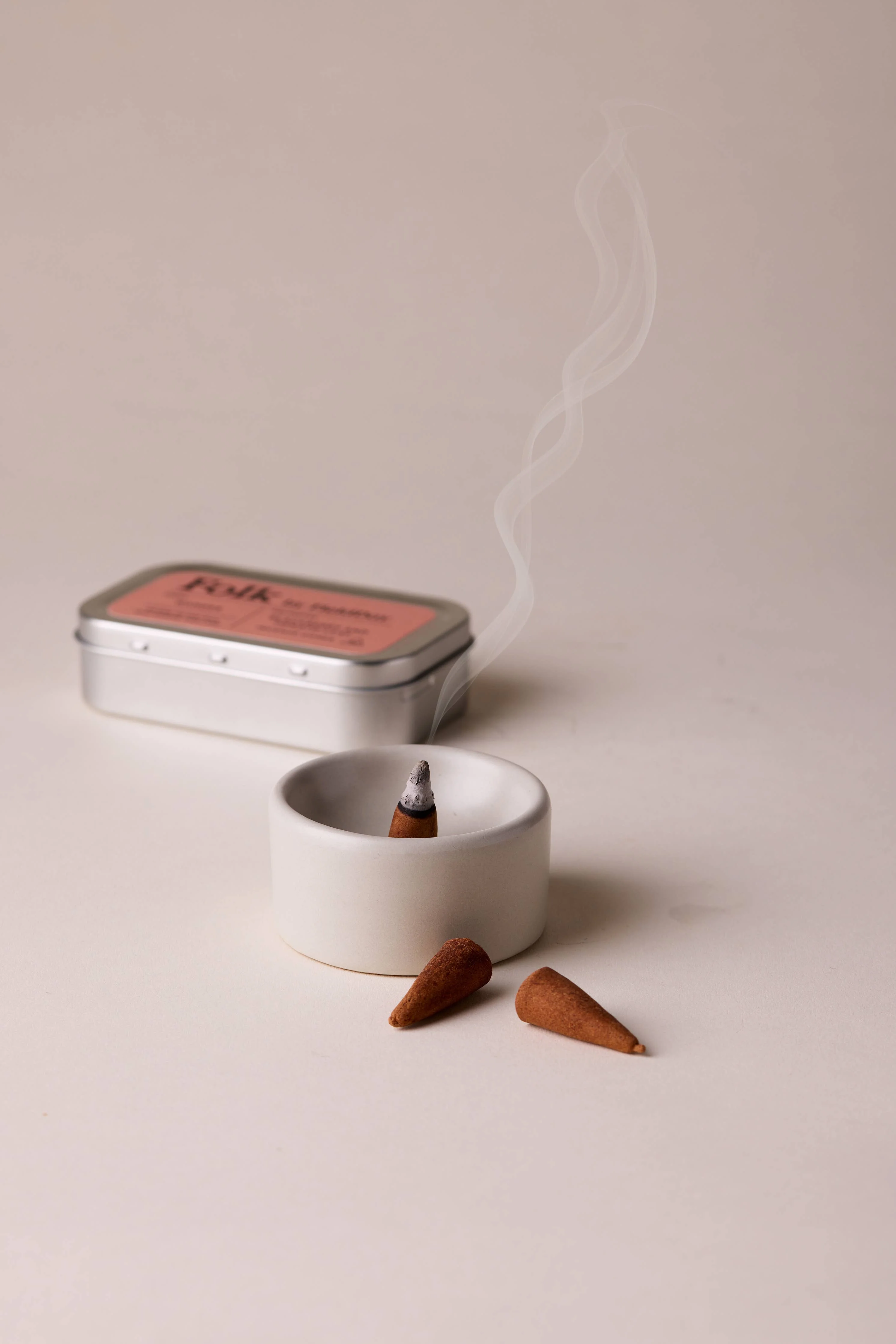 Wander Tin of Incense Cones, Folk, 18g - Image 3