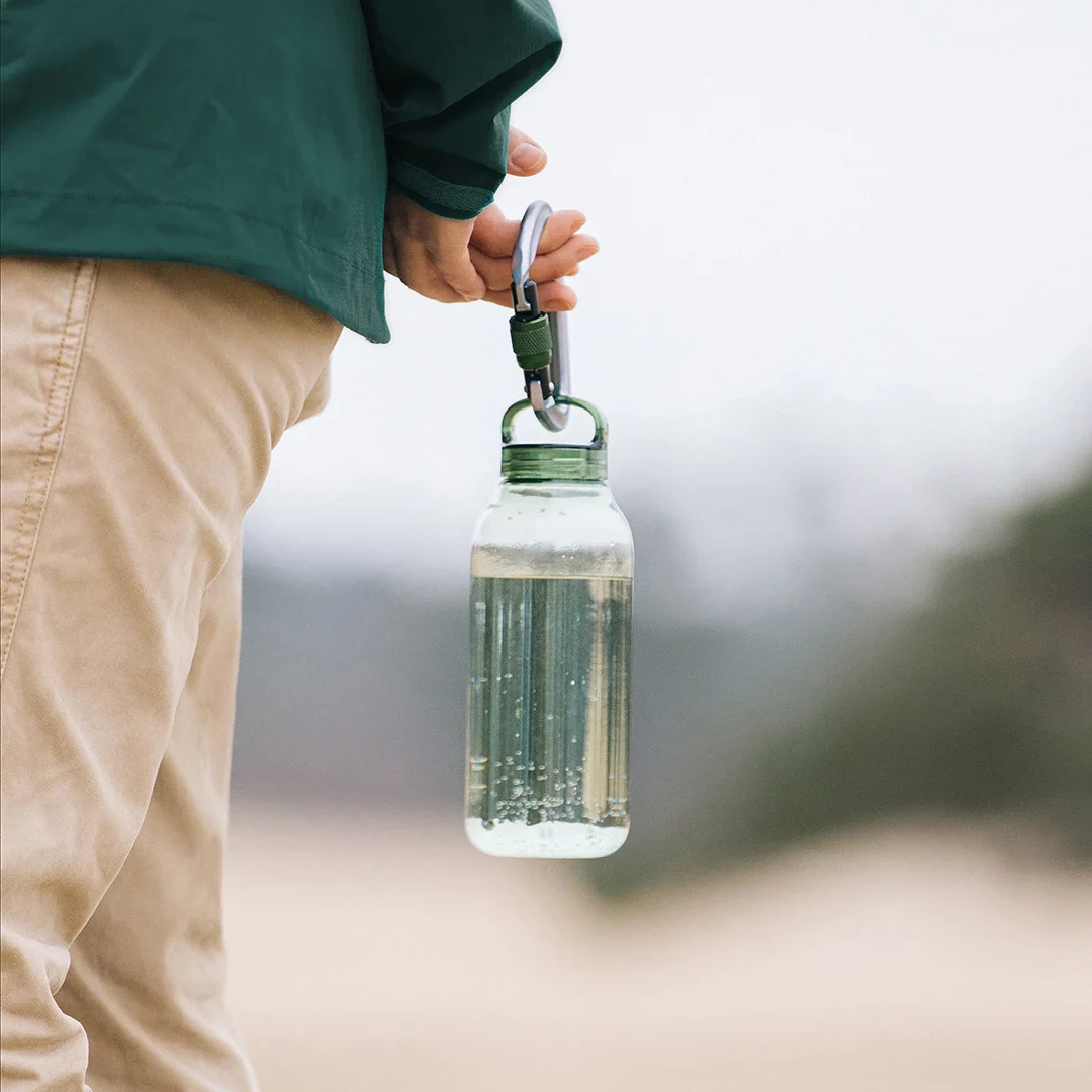 Water Bottle Green, 500ml, Kinto - Image 3