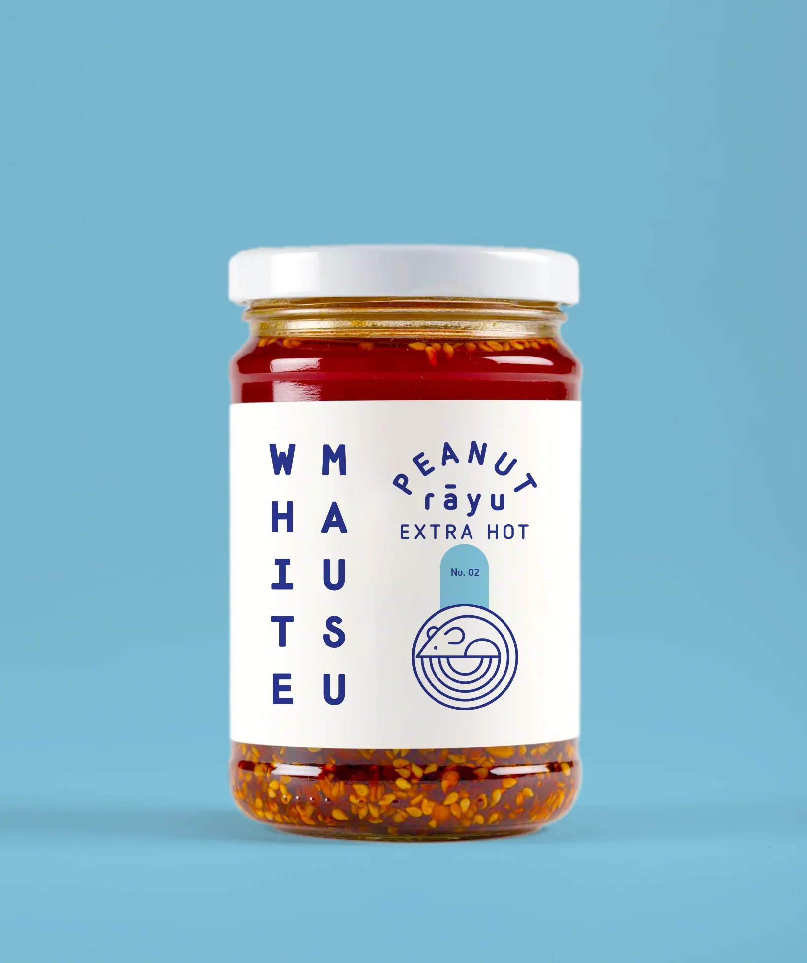 Peanut Rayu, Extra Hot, White Mausu, 240g